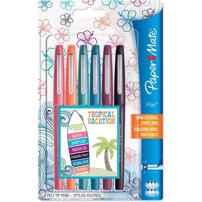 Stylo Felt Tip PAPERMATE Flair Moyen Multicolore - Stylo à pointe en feutre - Publicité Stylo Felt Tip PAPERMATE Flair Moyen Multicolore - Stylo à pointe en feutre - Publicité