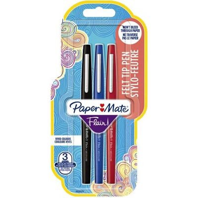 Papermate Original Stylo-feutre - Noir, Bleu, Rouge - Moyen - Publicité Papermate Original Stylo-feutre - Noir, Bleu, Rouge - Moyen - Publicité