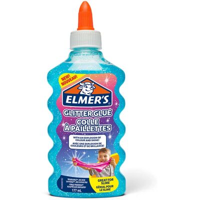 Colla Glitter Blu di Elmer's - 177 mL Colla per arte e fai-da-te Colla Glitter Blu di Elmer's - 177 mL Colla per arte e fai-da-te