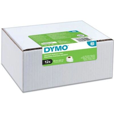 DYMO LW - Címkék - 28x89mm - Csomagolás 12 - Fehér DYMO LW - Címkék - 28x89mm - Csomagolás 12 - Fehér