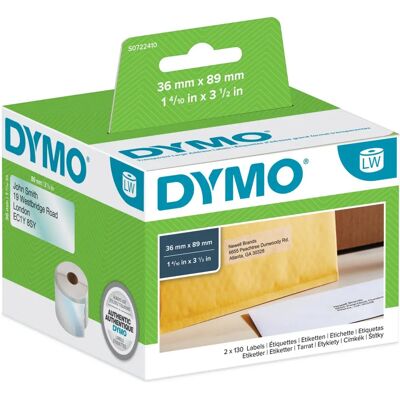 Nagy Dymo Címkék - Átlátszó Öntapadós - 36x89mm - Címkék Nagy Dymo Címkék - Átlátszó Öntapadós - 36x89mm - Címkék