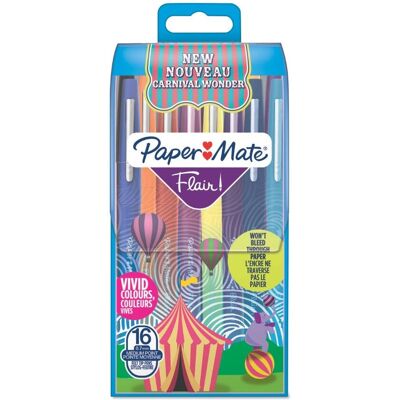 Papermate Flair Medium Filzstift - 16 bunte Farben - Filzstift Papermate Flair Medium Filzstift - 16 bunte Farben - Filzstift