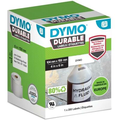 Dymo 2112287 Extra Large Shipping Label - White - 104x159mm - Labels for Dymo LabelWriter 4XL Dymo 2112287 Extra Large Shipping Label - White - 104x159mm - Labels for Dymo LabelWriter 4XL