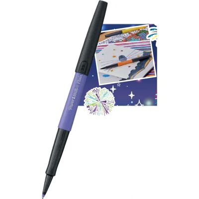 Paper Mate - Flair Metallic - Felt-tip pen - 0.7mm - 6-pack - Publicité Paper Mate - Flair Metallic - Felt-tip pen - 0.7mm - 6-pack - Publicité