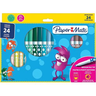 Papermate Filzstifte Kinder - Bunt - 24 Stück Papermate Filzstifte Kinder - Bunt - 24 Stück