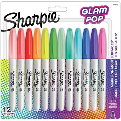 Sharpie Glam Pop Marker-Set 12 - Marker Sharpie Glam Pop Marker-Set 12 - Marker