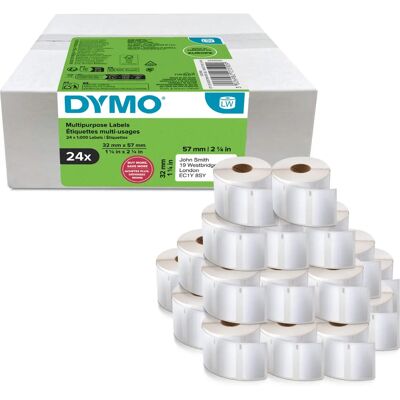 DYMO - 2223590 - 57 x 32 mm - Weiß - Printer Label DYMO - 2223590 - 57 x 32 mm - Weiß - Printer Label