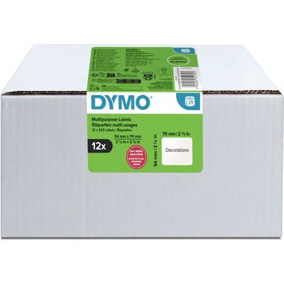 DYMO - LW Labels 74x70mm - Weiß - 12 Rollen - Label DYMO - LW Labels 74x70mm - Weiß - 12 Rollen - Label