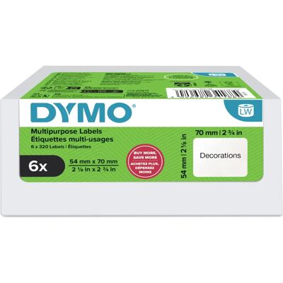 DYMO - 2234188 - 74x70mm - Weiß - Label Tape DYMO - 2234188 - 74x70mm - Weiß - Label Tape