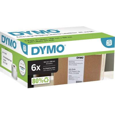 DYMO - 2238107 - Weiß - 104x159 mm - Etikett DYMO - 2238107 - Weiß - 104x159 mm - Etikett