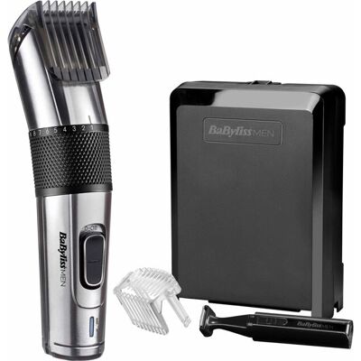 Tondeuse sans fil BaByliss E977E - Acier inoxydable, Noir Tondeuse sans fil BaByliss E977E - Acier inoxydable, Noir