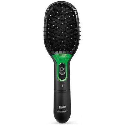 Pieptene de păr Braun Satin Hair 7 Iontec - Descurcare, Plana - Negru Pieptene de păr Braun Satin Hair 7 Iontec - Descurcare, Plana - Negru
