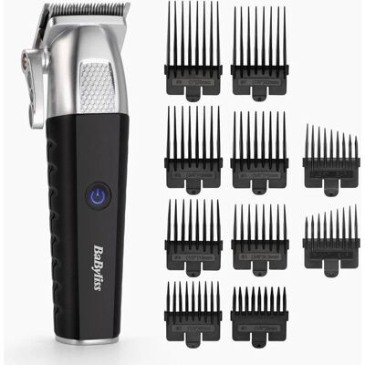 BaByliss E812E Hair Trimmer - Steel, Black, 180 Min Battery BaByliss E812E Hair Trimmer - Steel, Black, 180 Min Battery