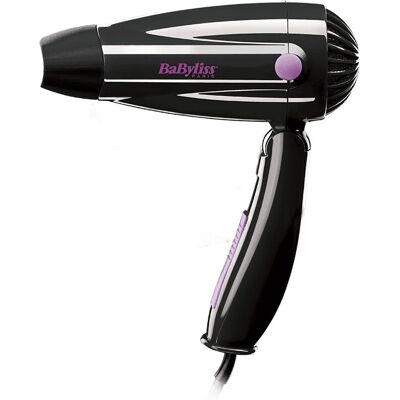 Asciugacapelli da Viaggio BaByliss Nero 1200W - Asciugacapelli Asciugacapelli da Viaggio BaByliss Nero 1200W - Asciugacapelli