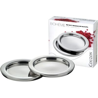 Couzon sous-bocks - Acier inoxydable - Cadeau élégant - Publicité Couzon sous-bocks - Acier inoxydable - Cadeau élégant - Publicité