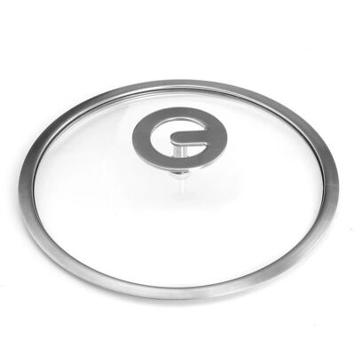 Couvercle universel en verre et bouton en acier Cuisinox - Couvercle de casserole - Publicité Couvercle universel en verre et bouton en acier Cuisinox - Couvercle de casserole - Publicité