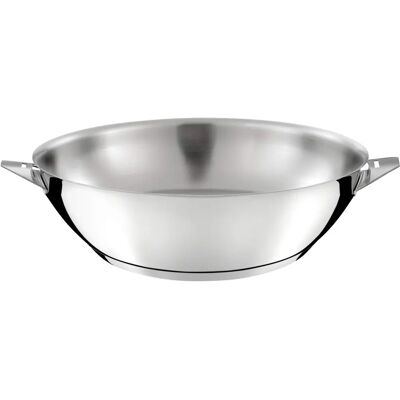 Cuisinox Wok 28cm Acier Inox - Wok - Publicité Cuisinox Wok 28cm Acier Inox - Wok - Publicité