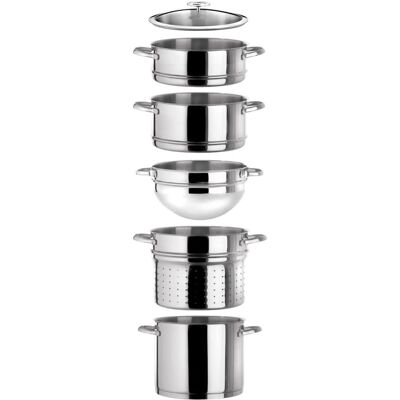 Conjunto de vapor Elysée de Cuisinox - Inspiración profesional en acero inoxidable Conjunto de vapor Elysée de Cuisinox - Inspiración profesional en acero inoxidable