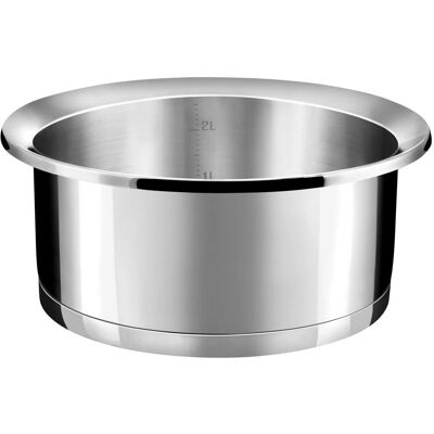 Cuisinox Casserole en acier inox 20cm - Compatible induction - Publicité Cuisinox Casserole en acier inox 20cm - Compatible induction - Publicité