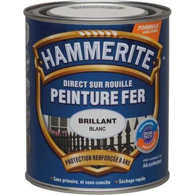 Peinture extérieure Hammerite - Rouge Vasco - Brillante - 0,75L - Publicité Peinture extérieure Hammerite - Rouge Vasco - Brillante - 0,75L - Publicité