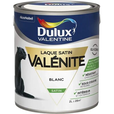 Peinture Bois Satin Blanc Dulux Valentine - Type de bois - Publicité Peinture Bois Satin Blanc Dulux Valentine - Type de bois - Publicité
