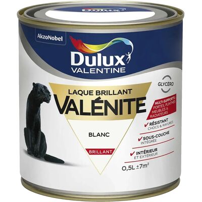 DULUX VALENTINE Vernis blanc brillant - Menuiserie - Publicité DULUX VALENTINE Vernis blanc brillant - Menuiserie - Publicité