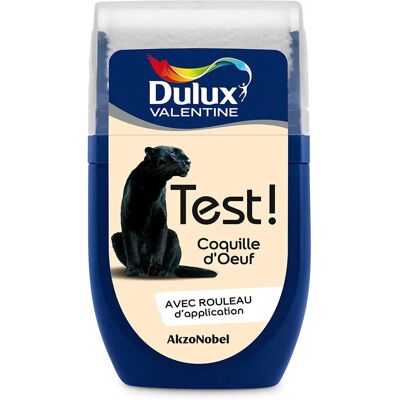 Dulux Valentine - Test Color Cream 30ml - Matte - Coquille d'œuf 30ml - Test de peinture - Publicité Dulux Valentine - Test Color Cream 30ml - Matte - Coquille d'œuf 30ml - Test de peinture - Publicité