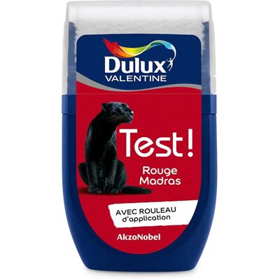 Testeur de Peinture Satin Rouge Dulux Valentine - Type de Peinture - Publicité Testeur de Peinture Satin Rouge Dulux Valentine - Type de Peinture - Publicité