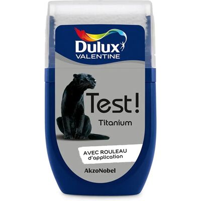 DULUX VALENTINE - Titanio Satinato Crema - Paint tester - Publicité DULUX VALENTINE - Titanio Satinato Crema - Paint tester - Publicité