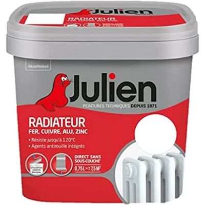 Pintura Blanca para Radiadores Julien - Resistente al calor - 0,75L Pintura Blanca para Radiadores Julien - Resistente al calor - 0,75L