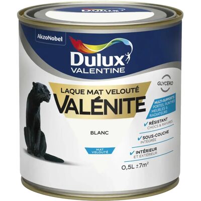Vernis bois et métal DULUX VALENTINE - Blanc - Mat - 0,5L - Publicité Vernis bois et métal DULUX VALENTINE - Blanc - Mat - 0,5L - Publicité