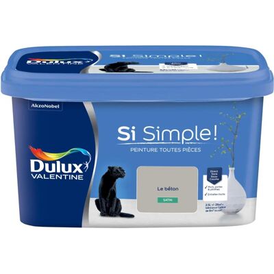 Dulux Valentine Si Simple! Satin Le Béton - Peinture - Publicité Dulux Valentine Si Simple! Satin Le Béton - Peinture - Publicité