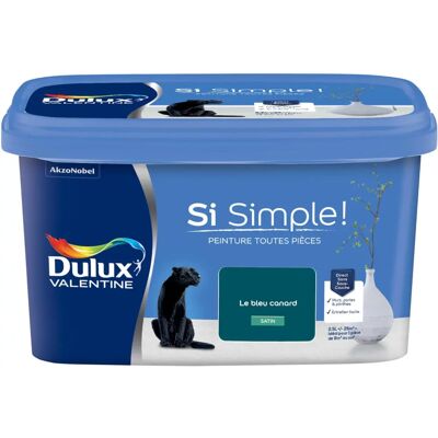 Dulux Valentine - Modèle 5328061 - Bleu Canard Satiné - Peinture Dulux Valentine - Modèle 5328061 - Bleu Canard Satiné - Peinture