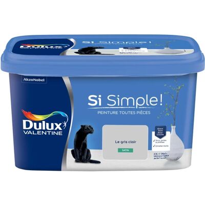 Dulux Valentine Le Gris Clair Peinture Satinée - Peinture Dulux Valentine Le Gris Clair Peinture Satinée - Peinture