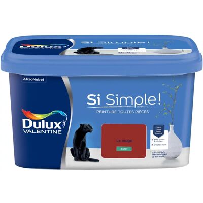 Dulux Valentine - Si Simple! - Rouge - Satin - Peinture - Publicité Dulux Valentine - Si Simple! - Rouge - Satin - Peinture - Publicité