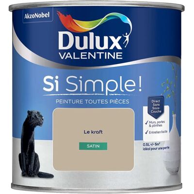 Dulux Valentine - Si Simple! - Satin - 0.5L - Paint - Publicité Dulux Valentine - Si Simple! - Satin - 0.5L - Paint - Publicité