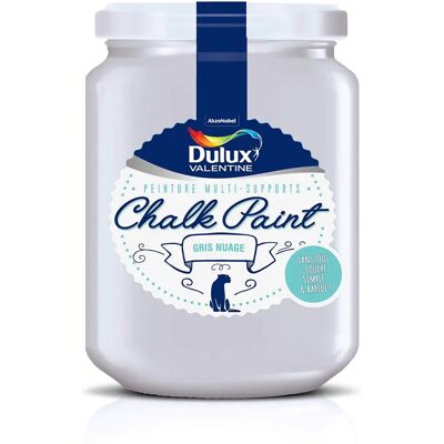Pintura de tiza gris para decoración - DULUX VALENTINE Pintura de tiza gris para decoración - DULUX VALENTINE