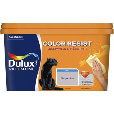 Dulux Valentine Mat Taupe Clair - Peinture - Résistante aux Rayures - 2,5L - Publicité Dulux Valentine Mat Taupe Clair - Peinture - Résistante aux Rayures - 2,5L - Publicité