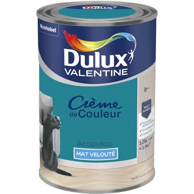Dulux Valentine Peinture Satinée Acapulco - 1,25L - Publicité Dulux Valentine Peinture Satinée Acapulco - 1,25L - Publicité
