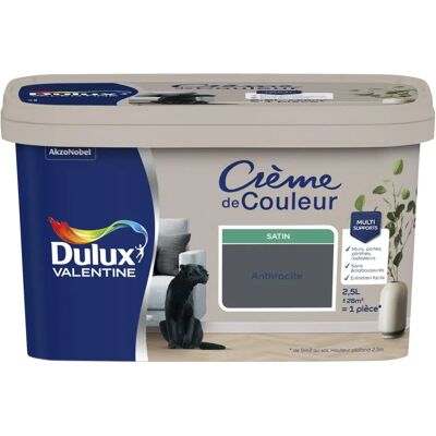 Dulux Valentine Satin Grau Wandfarbe - Farbe Dulux Valentine Satin Grau Wandfarbe - Farbe