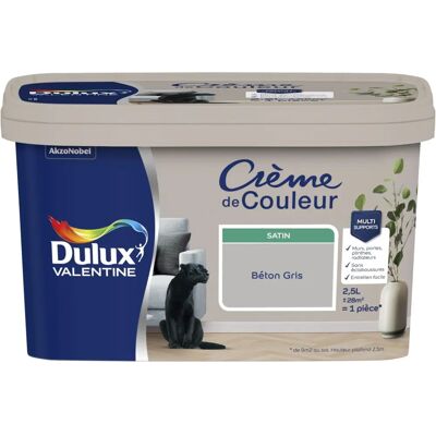Peinture Satin Gris Intérieur Dulux Valentine - Peinture - Publicité Peinture Satin Gris Intérieur Dulux Valentine - Peinture - Publicité