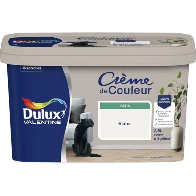 Peinture Intérieure Satinée Blanche Dulux Valentine - Peinture - Publicité Peinture Intérieure Satinée Blanche Dulux Valentine - Peinture - Publicité