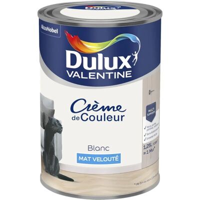 Peinture Satinée Dulux Valentine Blanc pour Intérieur - Publicité Peinture Satinée Dulux Valentine Blanc pour Intérieur - Publicité
