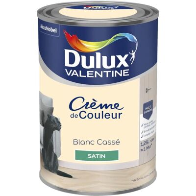 Peinture Satinée Blanche Cassé DULUX VALENTINE - Peinture - Publicité Peinture Satinée Blanche Cassé DULUX VALENTINE - Peinture - Publicité