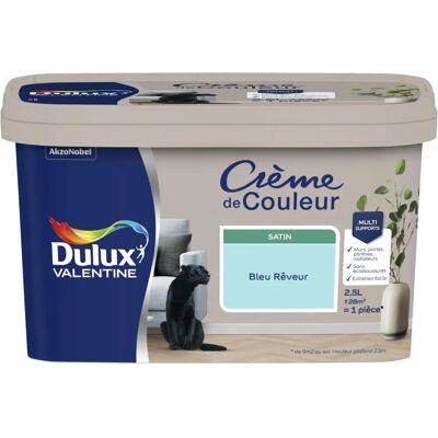 Dulux Valentine Crema satinado azul ensueño - Peinture - Publicité Dulux Valentine Crema satinado azul ensueño - Peinture - Publicité