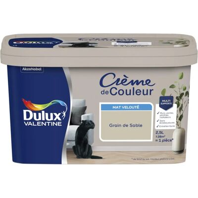 Dulux Valentine Crème de Couleur Grain de Sable - Peinture Intérieure - Publicité Dulux Valentine Crème de Couleur Grain de Sable - Peinture Intérieure - Publicité