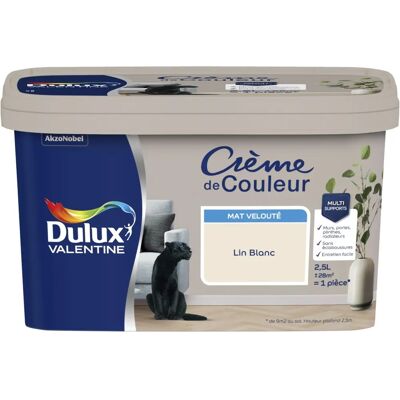 Dulux Valentine Peinture Lin Blanc Mat - Peinture - Publicité Dulux Valentine Peinture Lin Blanc Mat - Peinture - Publicité