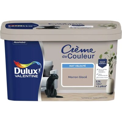 Dulux Valentine - Crème de Couleur - Marron Glacé - Paint - Publicité Dulux Valentine - Crème de Couleur - Marron Glacé - Paint - Publicité