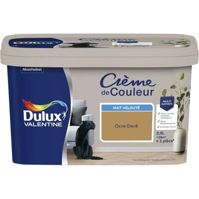 Dulux Valentine - Creme de Couleur - Ocre Doré - Paint - Publicité Dulux Valentine - Creme de Couleur - Ocre Doré - Paint - Publicité