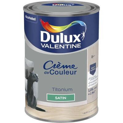 Peinture Satin Titanium Dulux Valentine - Décoration Intérieure - Publicité Peinture Satin Titanium Dulux Valentine - Décoration Intérieure - Publicité